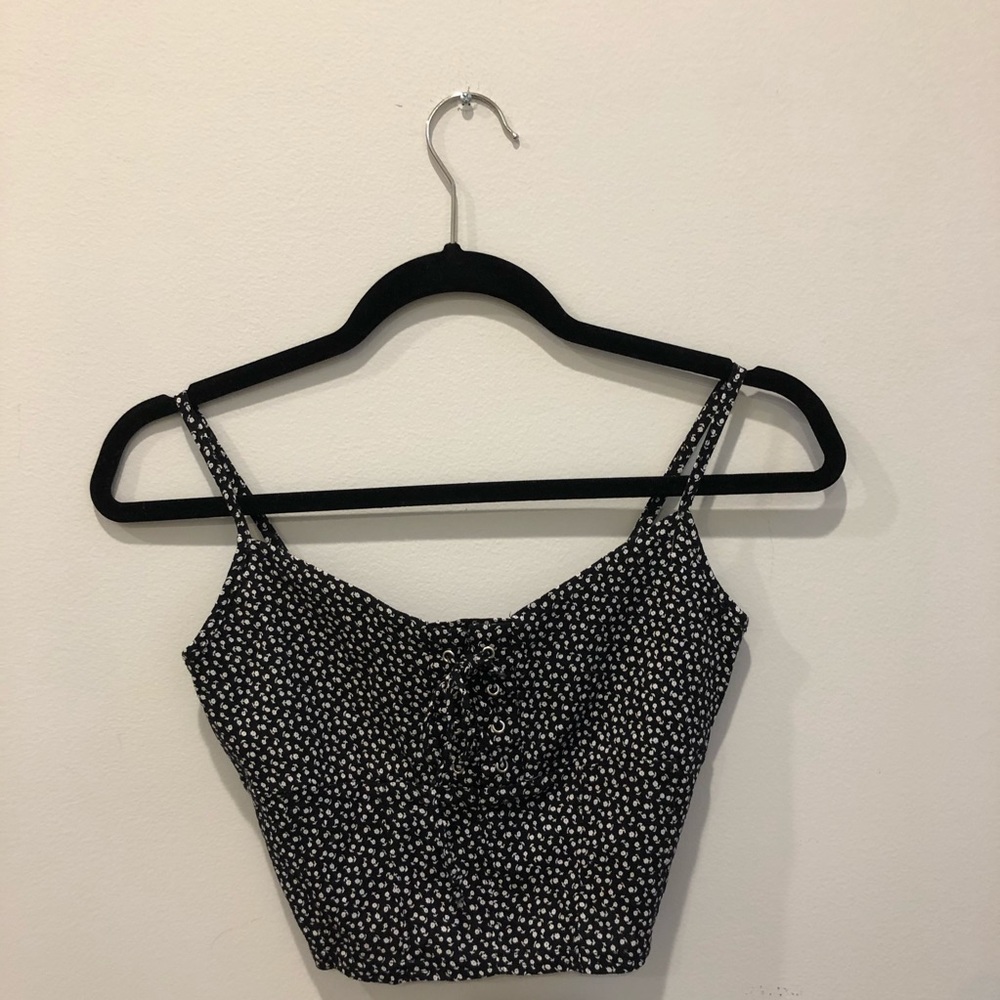 NWOT Pacsun (LA Hearts) - Flower Cropped Tank Top